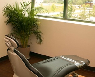 Dental treatment room where periodontal therapy is offered for gum disease